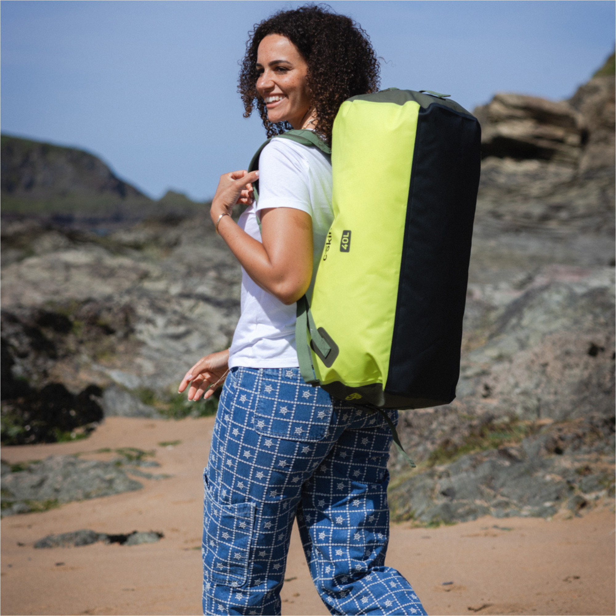 2026 C-Skins Storm Pourchasseur 40L Dry Sac De Sport C-DBDSC40 - Flash Green